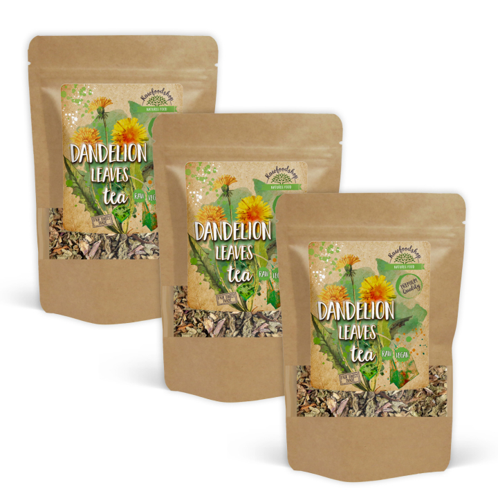 Mælkebøtteblade Te 125g x 3 pakker i gruppen Råvarer & Drikke / Drikkevarer / Te hos Rawfoodshop Scandinavia AB (82430125-SET3)