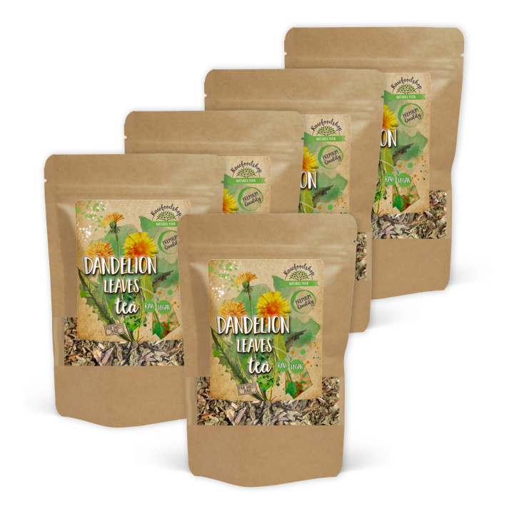 Mælkebøtteblade Te 125g x 5 pakker i gruppen Råvarer & Drikke / Drikkevarer / Te hos Rawfoodshop Scandinavia AB (82430125-SET5)