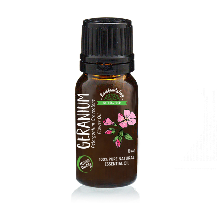 Geranium Æterisk Olie 10ml i gruppen Kropspleje / DIY Råvarer / Æteriske olier hos Rawfoodshop Scandinavia AB (9203)