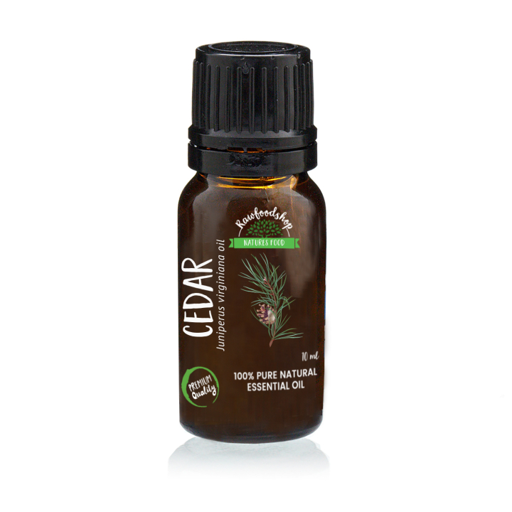 Ceder Æterisk Olie 10 ml i gruppen Kropspleje / DIY Råvarer / Æteriske olier hos Rawfoodshop Scandinavia AB (9601)