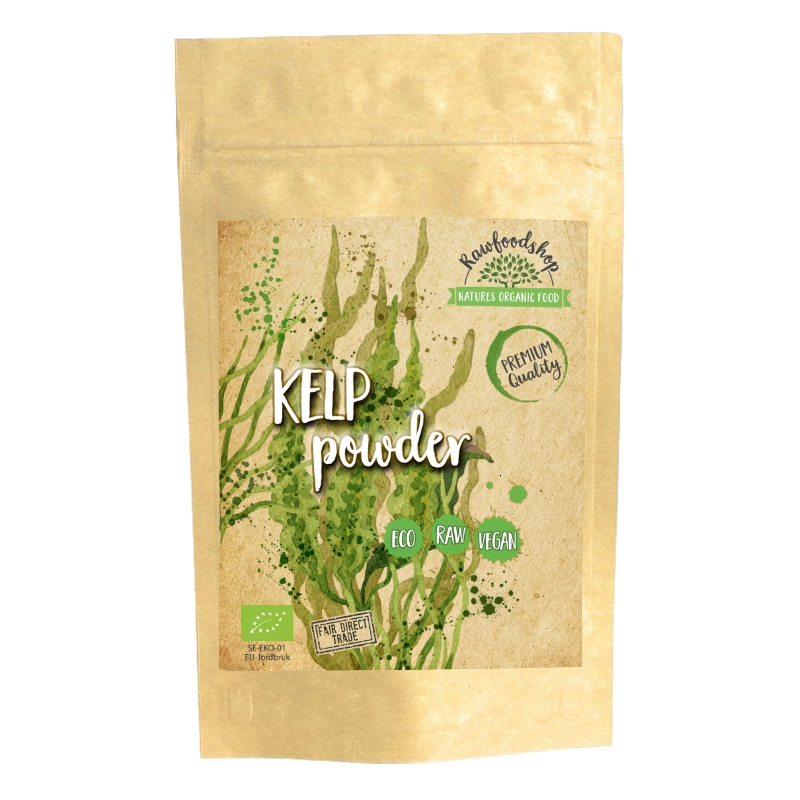 Kelp Pulver ØKO 125g i gruppen Helse / Urter, alger & svampe / Alger & Tang hos Rawfoodshop Scandinavia AB (A1003)