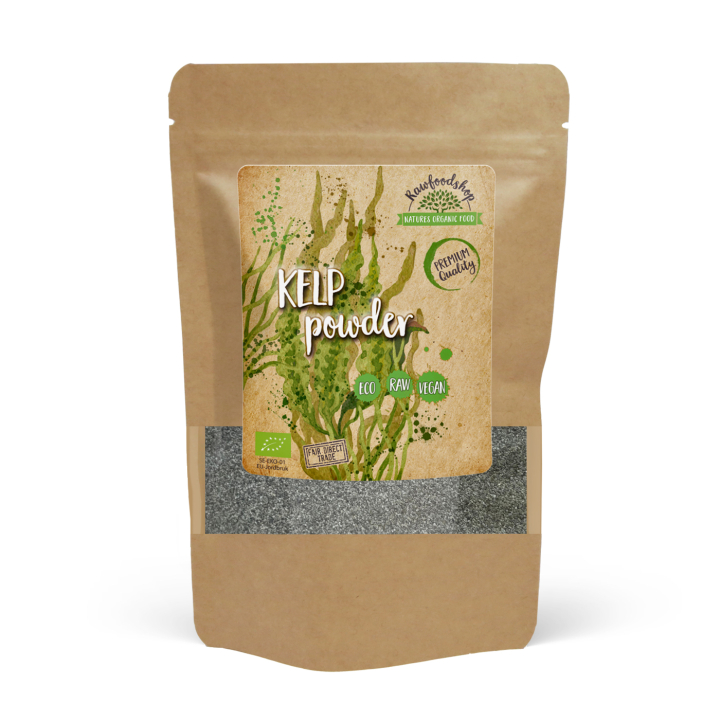 Kelp Pulver ØKO 125g i gruppen Helse / Urter, alger & svampe / Alger & Tang hos Rawfoodshop Scandinavia AB (A1003)