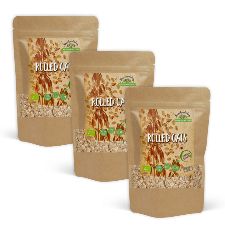 Havregryn Glutenfri ØKO 1kg x 3 pakker i gruppen Råvarer & Drikke / Bagning / Gryn & Flager hos Rawfoodshop Scandinavia AB (AB0061-SET3)