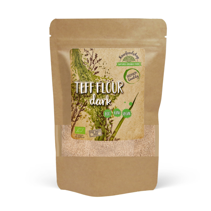 Teffmel Mørkt ØKO 500g i gruppen Råvarer & Drikke / Bagning / Mel hos Rawfoodshop Scandinavia AB (AB021)