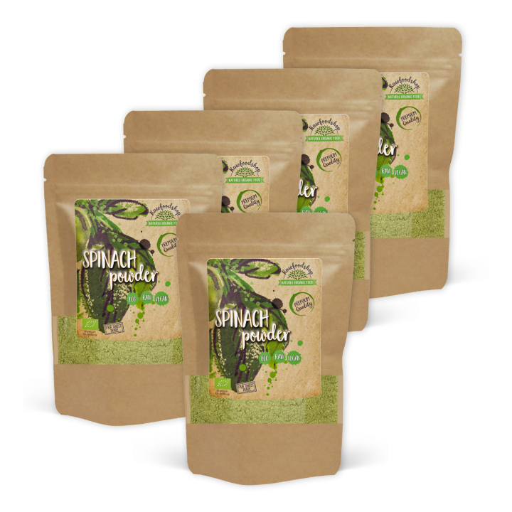 Spinatpulver ØKO 125g x 5 pakker i gruppen Råvarer & Drikke / Helsekost / Grønne Pulvere hos Rawfoodshop Scandinavia AB (AB028-SET5)