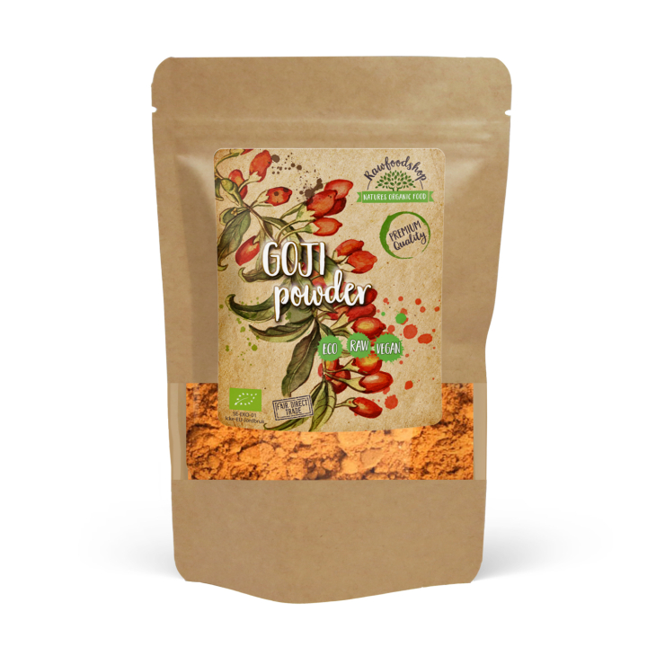 Gojibærpulver ØKO 100g i gruppen Råvarer & Drikke / Frugt & Frugtpulver / Gojibær hos Rawfoodshop Scandinavia AB (AB036)