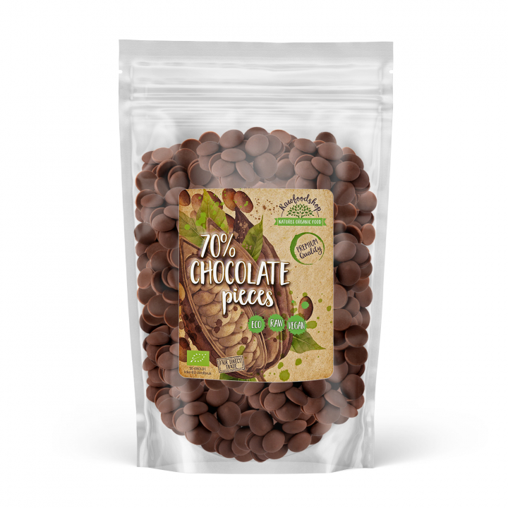Chokoladeknapper fra Peru 70% ØKO 500g i gruppen Råvarer & Drikke / Bagning / Kakaoprodukter hos Rawfoodshop Scandinavia AB (AB0421500)