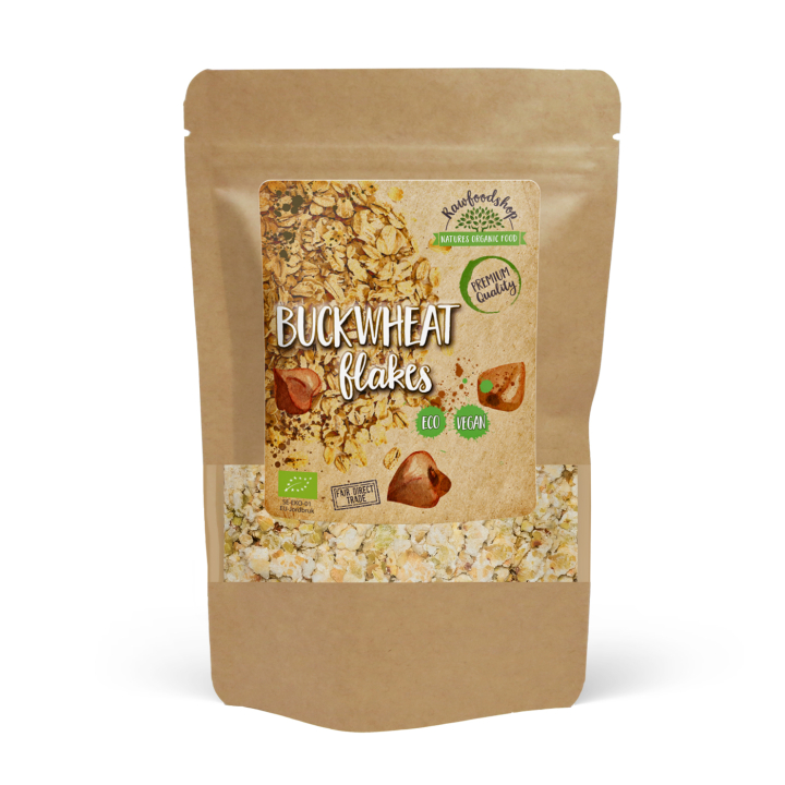 Boghvedeflakes ØKO 500g i gruppen Råvarer & Drikke / Bagning / Gryn & Flager hos Rawfoodshop Scandinavia AB (AB044)