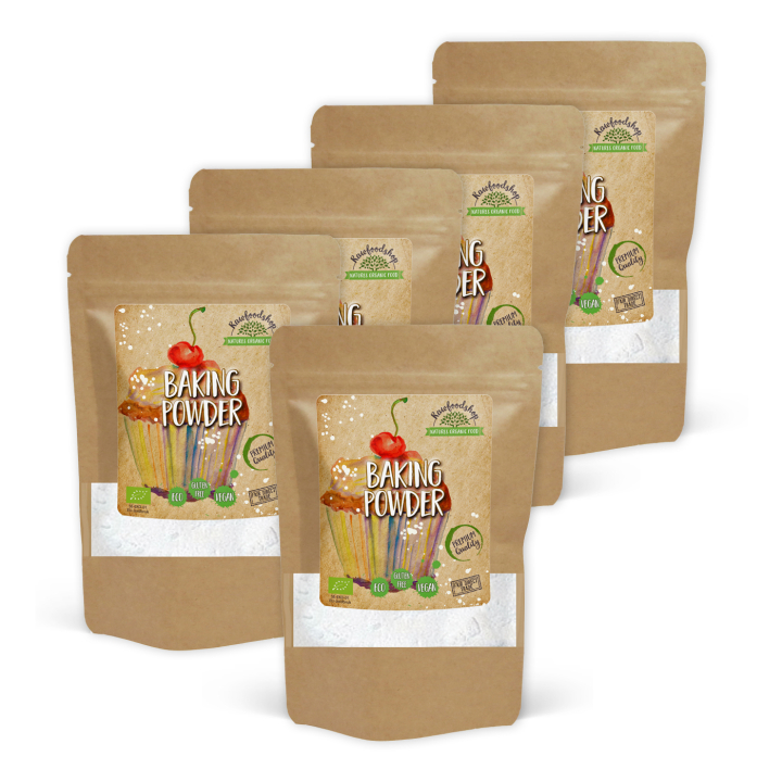 Bagepulver ØKO 100g x 5 pakker i gruppen Råvarer & Drikke / Bagning / Flere bageingredienser hos Rawfoodshop Scandinavia AB (AB045-SET5)