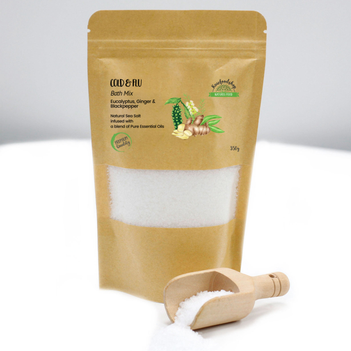 Badesalt Cold & Flu 350g i gruppen Hud & Krop / Bad & Spa / Badesalt hos Rawfoodshop Scandinavia AB (ABPCUL06)