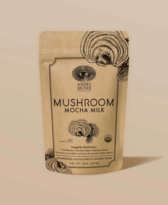 Anima Mundi Mushroom Mocha Milk 227g i gruppen Helse / Anvendelsesområde / Hjerte & Kar hos Rawfoodshop Scandinavia AB (AM046)