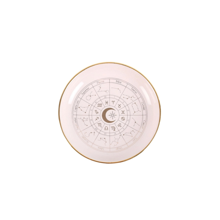 Pyntefad Astrology Wheel Off White i gruppen Hjem & Sjæl / Dæk & indret / Indretning hos Rawfoodshop Scandinavia AB (AW-80524)