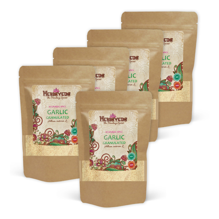 Hvidløgsgranulat ØKO 50g x 5 pakker i gruppen Råvarer & Drikke / Spisekammer / Krydderier & Salt hos Rawfoodshop Scandinavia AB (B0410161-SET5)