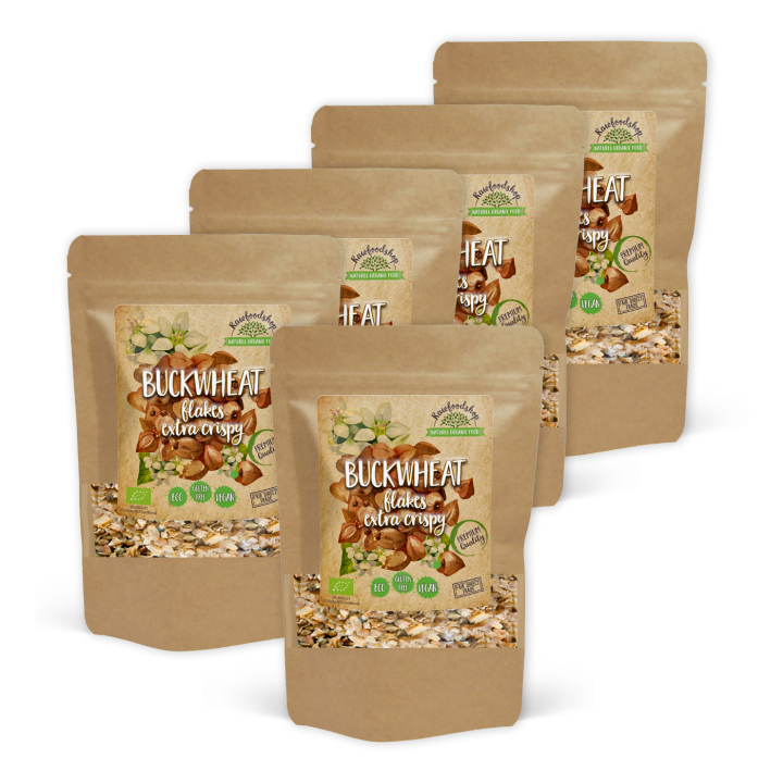 Boghvedeflakes Sprøde ØKO 200g x 5 pakker i gruppen Råvarer & Drikke / Bagning / Gryn & Flager hos Rawfoodshop Scandinavia AB (BFK20-SET5)