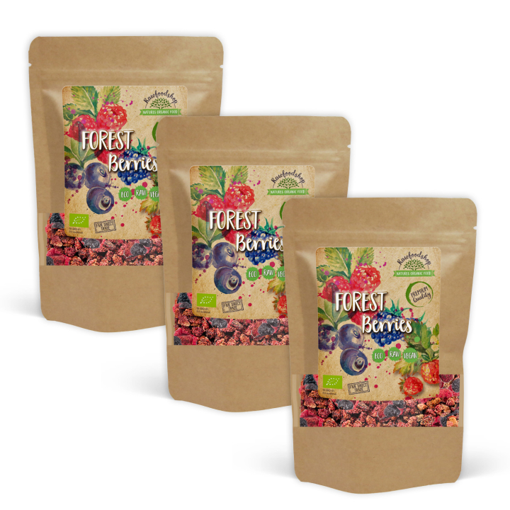 Skovbær ØKO 100g x 3 pakker i gruppen Råvarer & Drikke / Frugt & Frugtpulver / Anden Frugt og Bær hos Rawfoodshop Scandinavia AB (BIOFRUI011001-SET3)