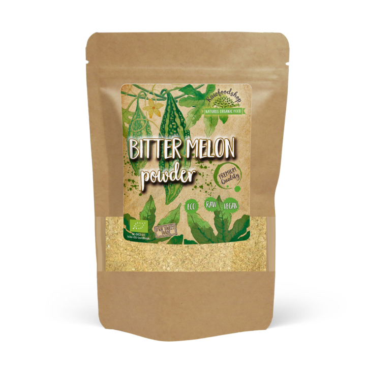 Bittermelon ØKO 100g i gruppen Råvarer & Drikke / Frugt & Frugtpulver / Alle frugter og bær hos Rawfoodshop Scandinavia AB (BIT01)