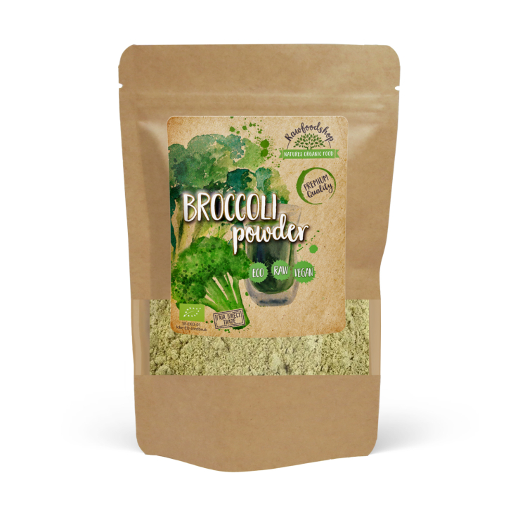 Broccoli Pulver ØKO 250g i gruppen Helse / Urter, alger & svampe / Greenfood hos Rawfoodshop Scandinavia AB (BKP25)