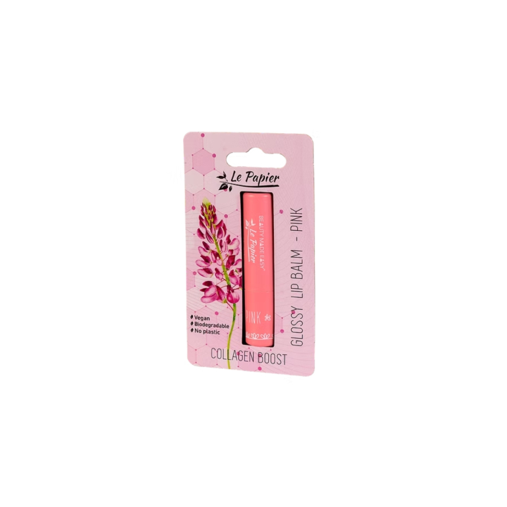 Læbepomade med plantebaseret kollagen Rosa 3,5g i gruppen Hud & Krop / Ansigt / Læbepleje hos Rawfoodshop Scandinavia AB (BMEPINK)