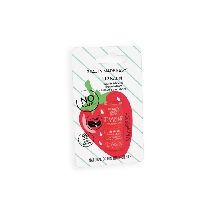 Læbepomade Jordbær 5,5g i gruppen Hud & Krop / Ansigt / Læbepleje hos Rawfoodshop Scandinavia AB (BMESTRAWBERRY)