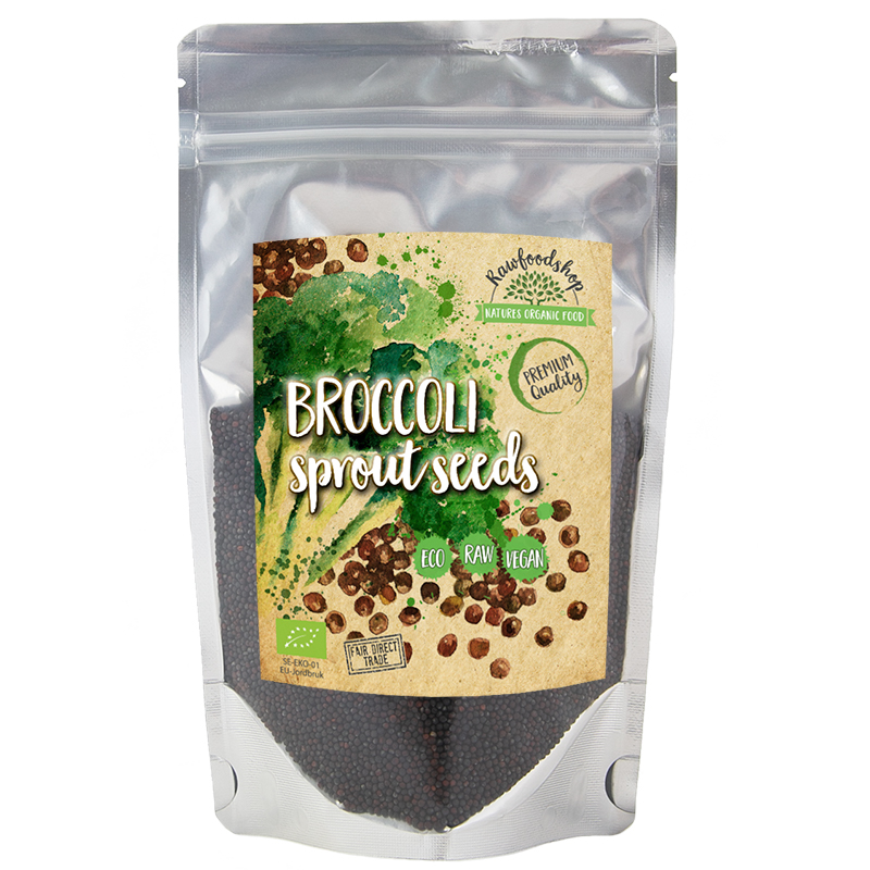 Spirefrø Broccoli ØKO 200g i gruppen Råvarer & Drikke / Spisekammer / Frø & Spirefrø hos Rawfoodshop Scandinavia AB (BRO12345)