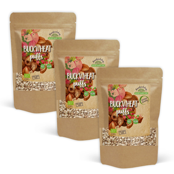 Puffet Boghvede ØKO 60g x 3 pakker i gruppen Råvarer & Drikke / Bagning / Gryn & Flager hos Rawfoodshop Scandinavia AB (BVP60-SET3)