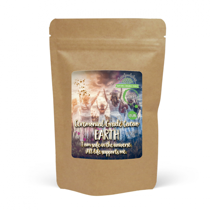 Ceremonial Grade Kakao - EARTH 100g i gruppen Råvarer & Drikke / Bagning / Kakaoprodukter hos Rawfoodshop Scandinavia AB (CACAOLAB02-EARTH)