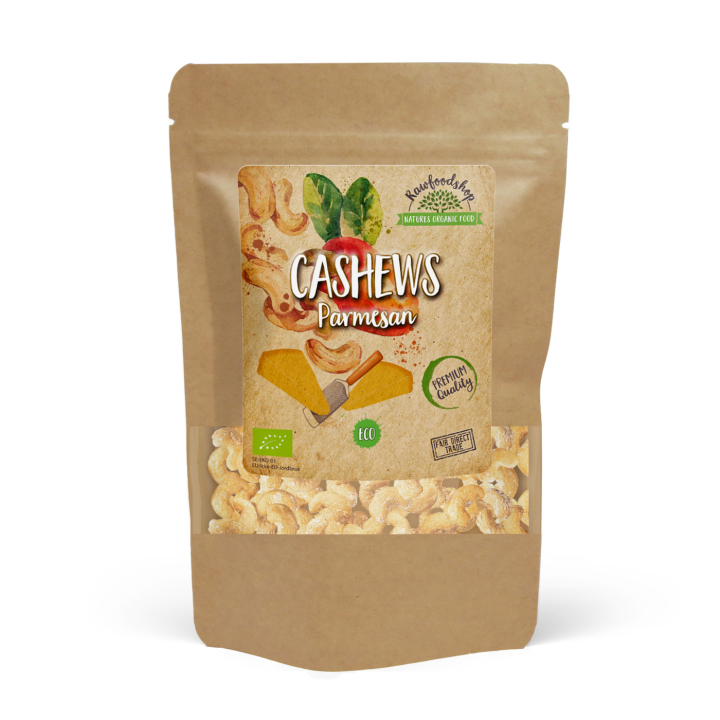 Cashewnødder Parmesan ØKO 200g i gruppen Råvarer & Drikke / Nødder / Cashewnødder hos Rawfoodshop Scandinavia AB (CAJPARM5-200)