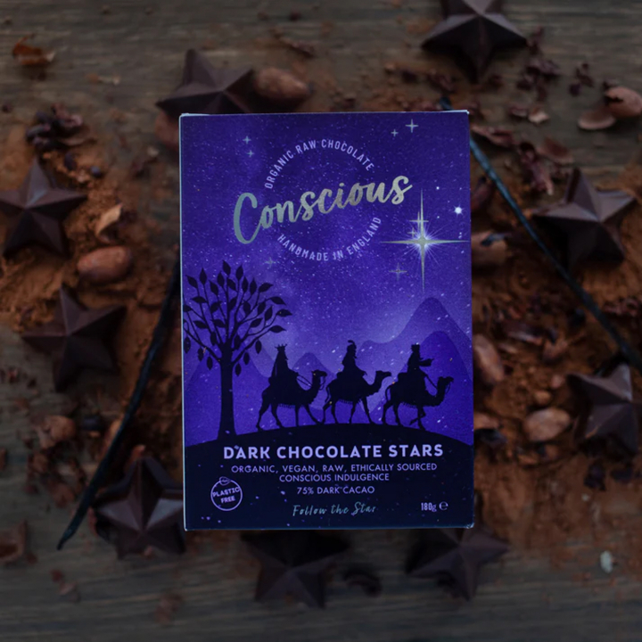 Stars Gift Box ØKO 180g i gruppen Råvarer & Drikke / Slik & Chokolade / Chokolade og Bars hos Rawfoodshop Scandinavia AB (CC11)
