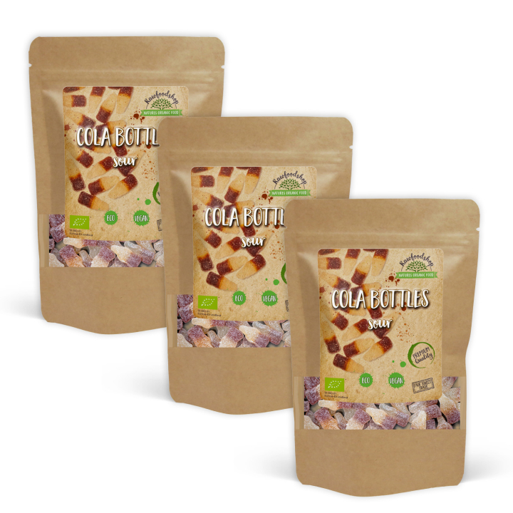 Colaflasker Sure ØKO 100g x 3 pakker i gruppen Råvarer & Drikke / Slik & Chokolade / Slik hos Rawfoodshop Scandinavia AB (COLACID5100-SET3)