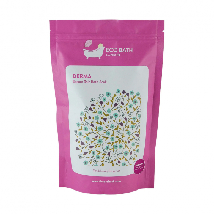 Epsom Salt Bath Soak Derma 1kg i gruppen Kropspleje / DIY Råvarer / Naturlige tilsætningsstoffer hos Rawfoodshop Scandinavia AB (EBS2)