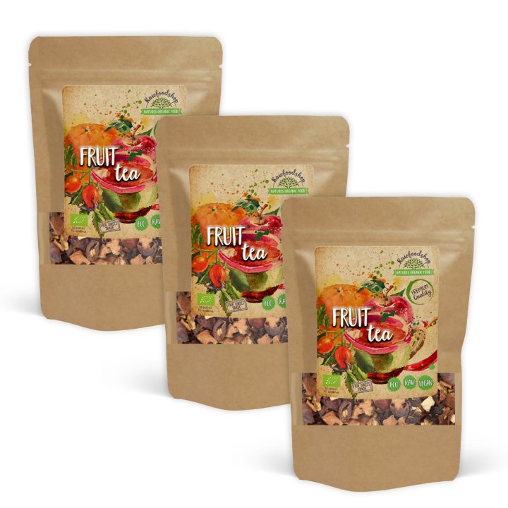 Frugt Te ØKO 100g x 3 pakker i gruppen Råvarer & Drikke / Drikkevarer / Te hos Rawfoodshop Scandinavia AB (EFT10-SET3)