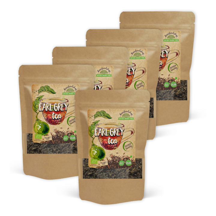 Earl Grey Te ØKO 100g x 5 pakker i gruppen Råvarer & Drikke / Drikkevarer / Te hos Rawfoodshop Scandinavia AB (EGT10-SET5)