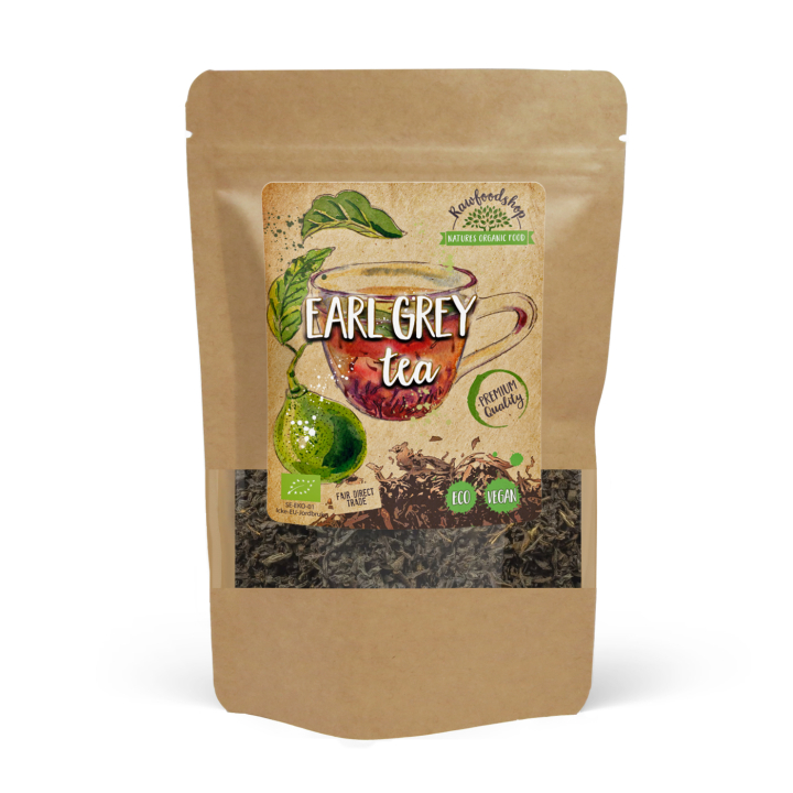 Earl Grey Te ØKO 100g i gruppen Råvarer & Drikke / Drikkevarer / Te hos Rawfoodshop Scandinavia AB (EGT10)