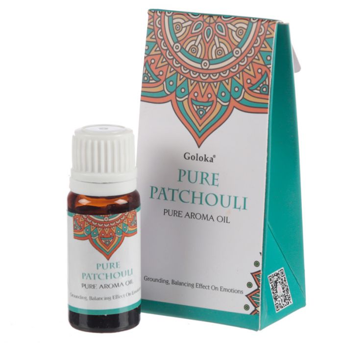 Goloka Patchouli Duft Olie 10ml i gruppen Hjem & Sjæl / Ritual & Ceremoni / Røgelse, Lys og Dufte hos Rawfoodshop Scandinavia AB (FO35780)