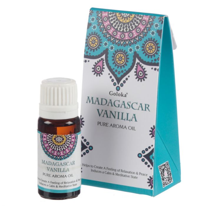 Goloka Madagaskar Vanilje Duft Olie 10ml i gruppen Hjem & Sjæl / Ritual & Ceremoni / Røgelse, Lys og Dufte hos Rawfoodshop Scandinavia AB (FO35902)