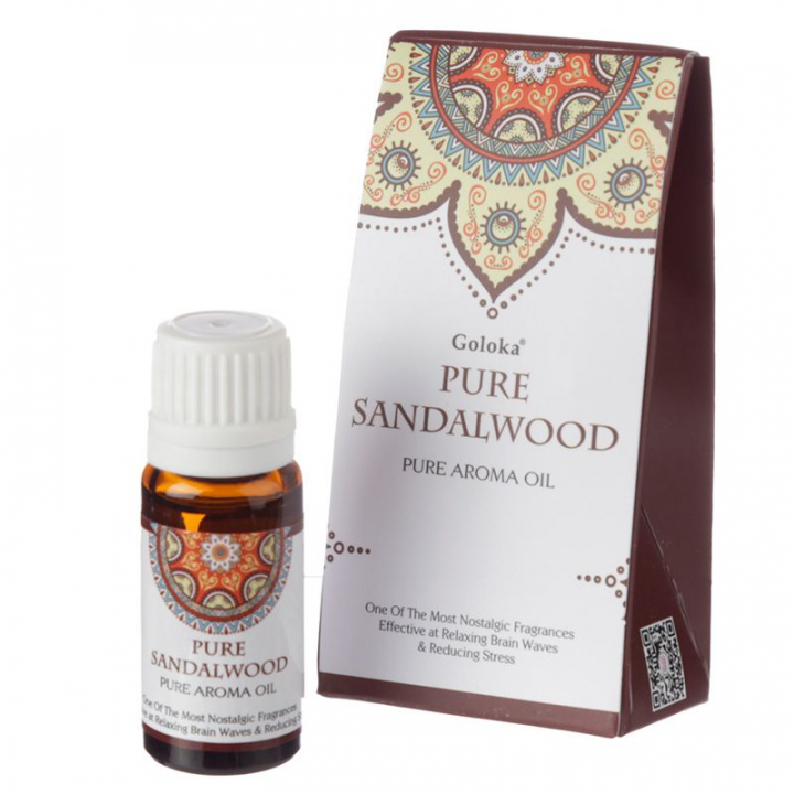 Goloka Sandeltræ Duft Olie 10ml i gruppen Hjem & Sjæl / Ritual & Ceremoni / Røgelse, Lys og Dufte hos Rawfoodshop Scandinavia AB (FO35919)