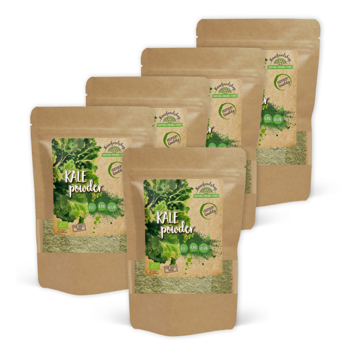 Grønkål Pulver ØKO 125g x 5 pakker i gruppen Råvarer & Drikke / Helsekost / Grønne Pulvere hos Rawfoodshop Scandinavia AB (GKP150-SET5)
