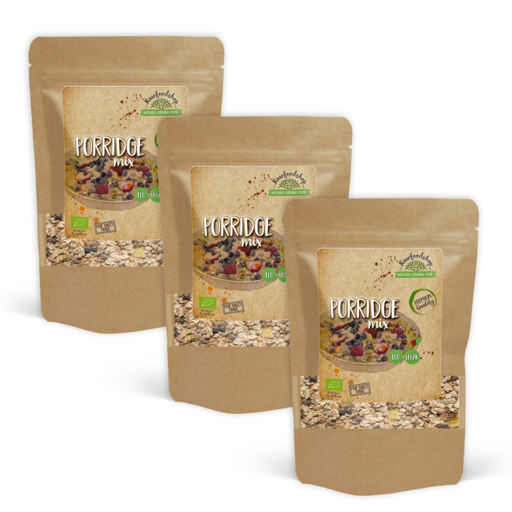 Grød Mix ØKO 500g x 3 pakker i gruppen Råvarer & Drikke / Spisekammer / Granola & Grød hos Rawfoodshop Scandinavia AB (GMB50-SET3)