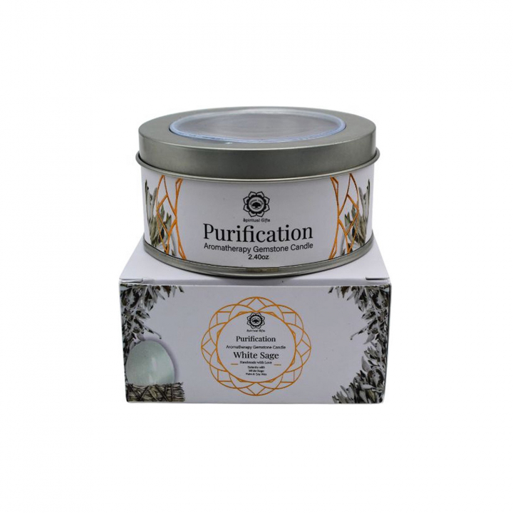 Crystallys Purification White Sage 70g i gruppen Hjem & Sjæl / Ritual & Ceremoni / Duftolier & Lys hos Rawfoodshop Scandinavia AB (GRE3416479)