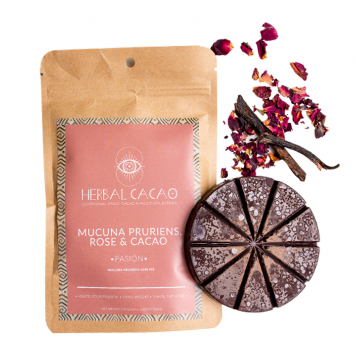 Pasión Mucuna Ceremonial Cacao 100g i gruppen Råvarer & Drikke / Drikkevarer / Andre hos Rawfoodshop Scandinavia AB (HC1)