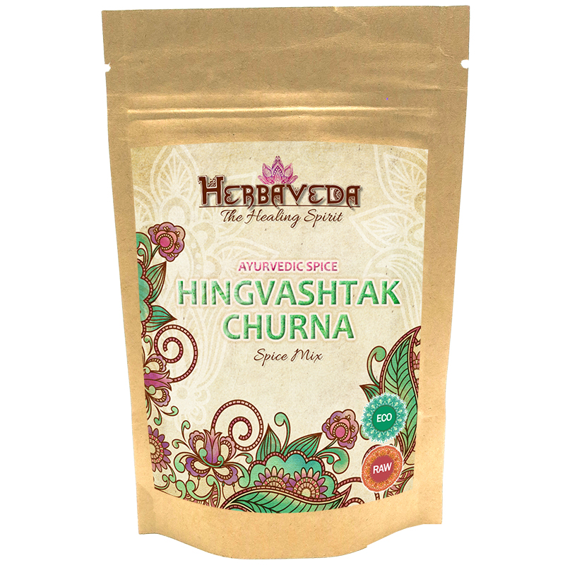 Herbaveda Hingvashtak Churna ØKO 100g i gruppen Naturlige kosttilskud / Superfood / Urter hos Rawfoodshop Scandinavia AB (HERBA13)