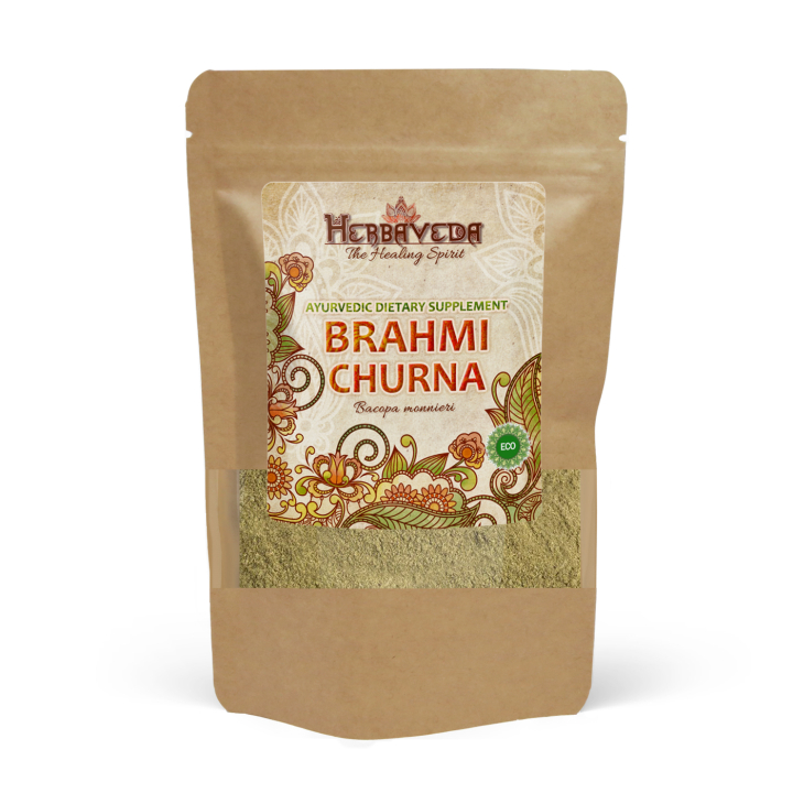 Brahmi Churna ØKO 125g i gruppen Helse / Urter, alger & svampe / Urter hos Rawfoodshop Scandinavia AB (HERBA16)