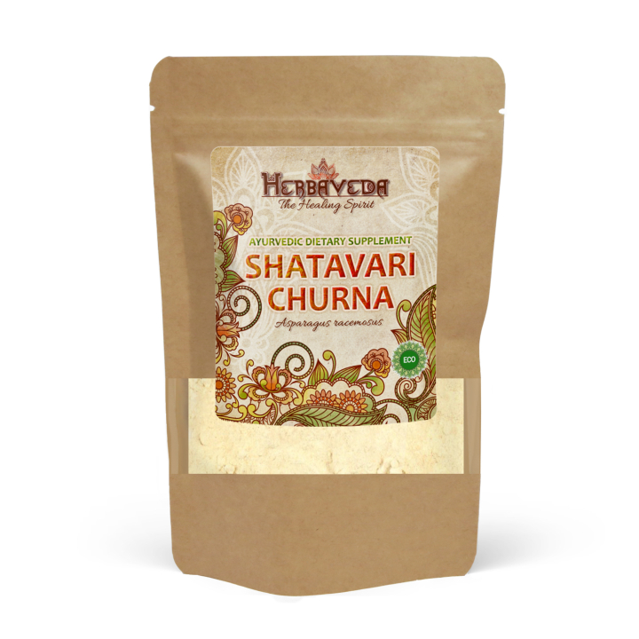 Shatavari Churna ØKO 125g i gruppen Helse / Urter, alger & svampe / Urter hos Rawfoodshop Scandinavia AB (HERBA22)