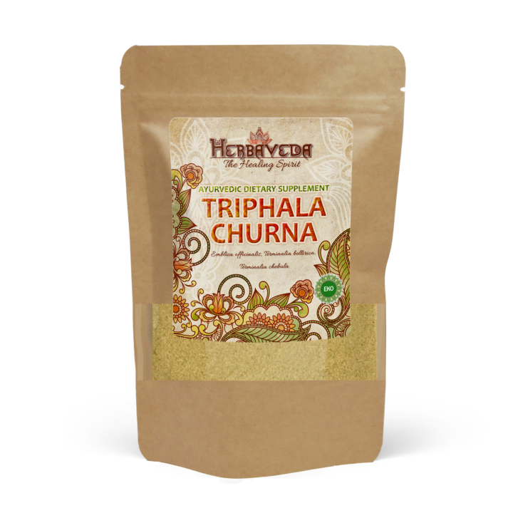 Triphala Churna ØKO 125g i gruppen Helse / Urter, alger & svampe / Urter hos Rawfoodshop Scandinavia AB (HERBA24)