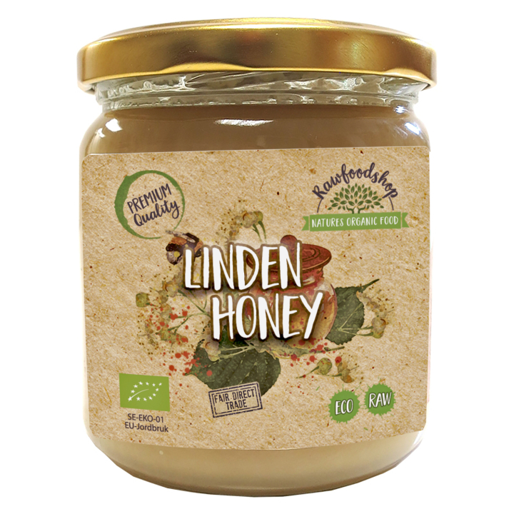 Lindehonning ØKO 500g i gruppen Råvarer & Drikke / Bagning / Honning hos Rawfoodshop Scandinavia AB (HLK50)