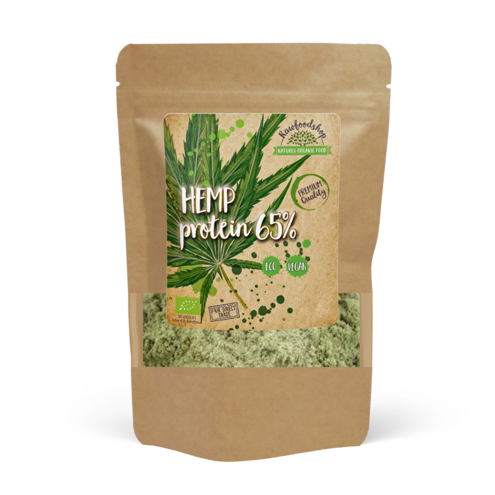 Hampeprotein 65% ØKO 500g i gruppen Helse / Proteinpulver hos Rawfoodshop Scandinavia AB (HMP50)