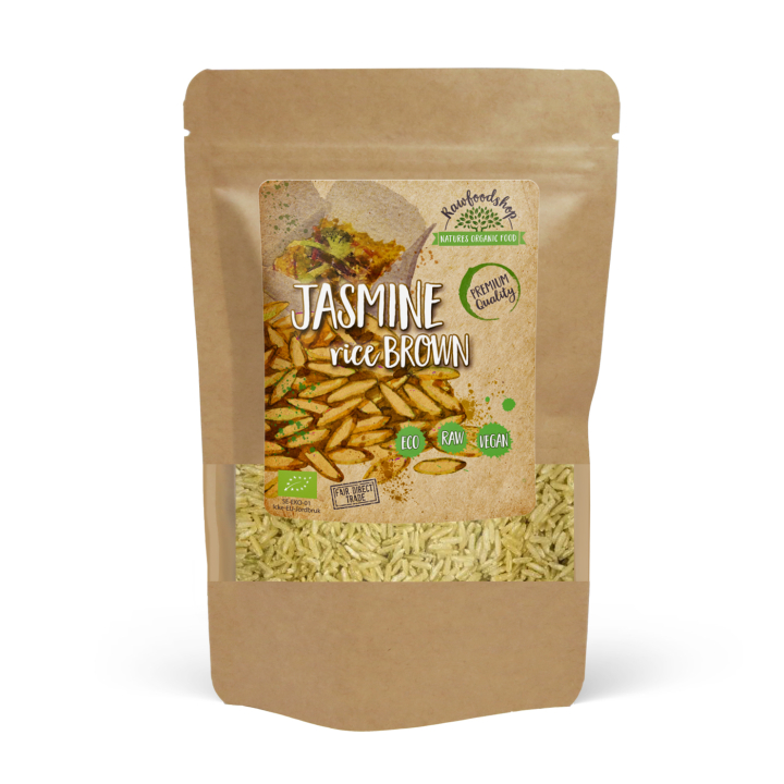 Jasminris Brunt Råris ØKO 500g i gruppen Råvarer & Drikke / Spisekammer / Ris & Korn hos Rawfoodshop Scandinavia AB (JRB50)