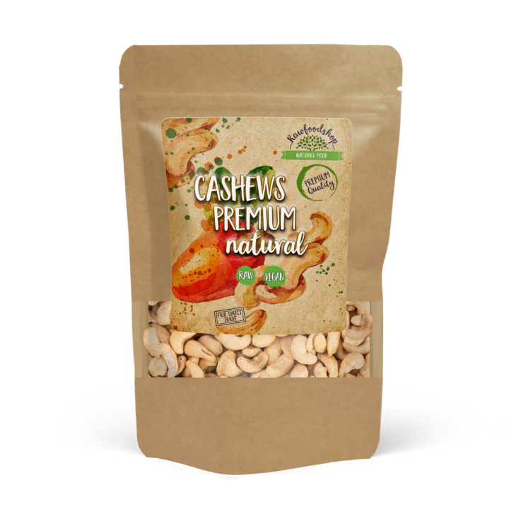 Cashewnødder Premium RAW 250g i gruppen Råvarer & Drikke / Nødder / Cashewnødder hos Rawfoodshop Scandinavia AB (K17190-250)