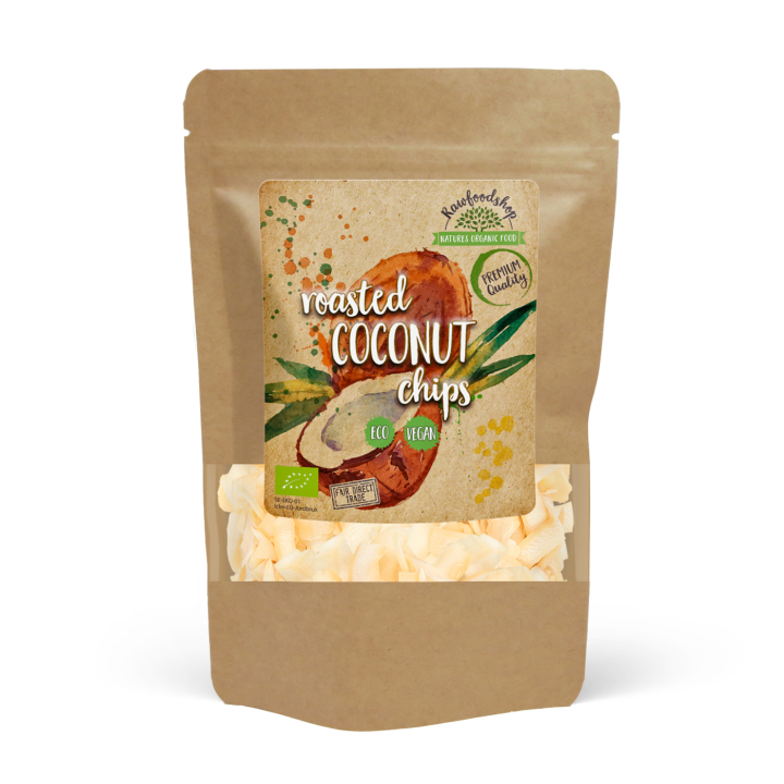 Kokoschips Premium Ristede ØKO 350g i gruppen Råvarer & Drikke / Nødder / Kokos hos Rawfoodshop Scandinavia AB (KCR35)