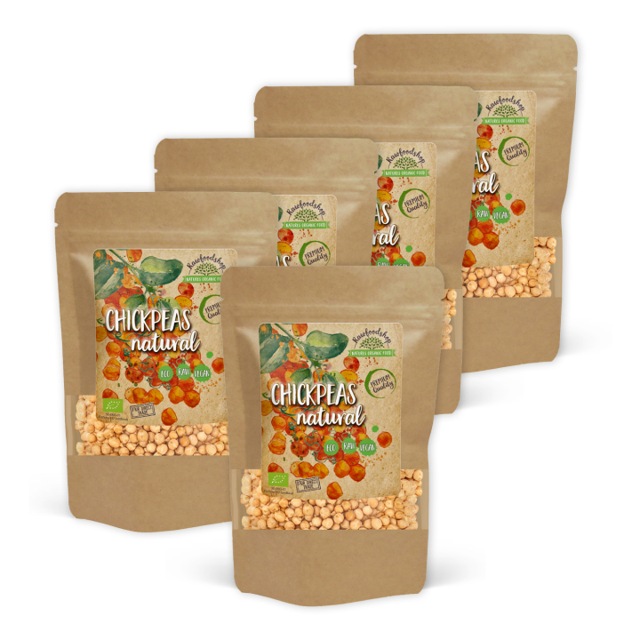 Hele Kikærter ØKO 500g x 5 pakker i gruppen Råvarer & Drikke / Spisekammer / Bælgfrugter / Ærter hos Rawfoodshop Scandinavia AB (KIKA500-SET5)